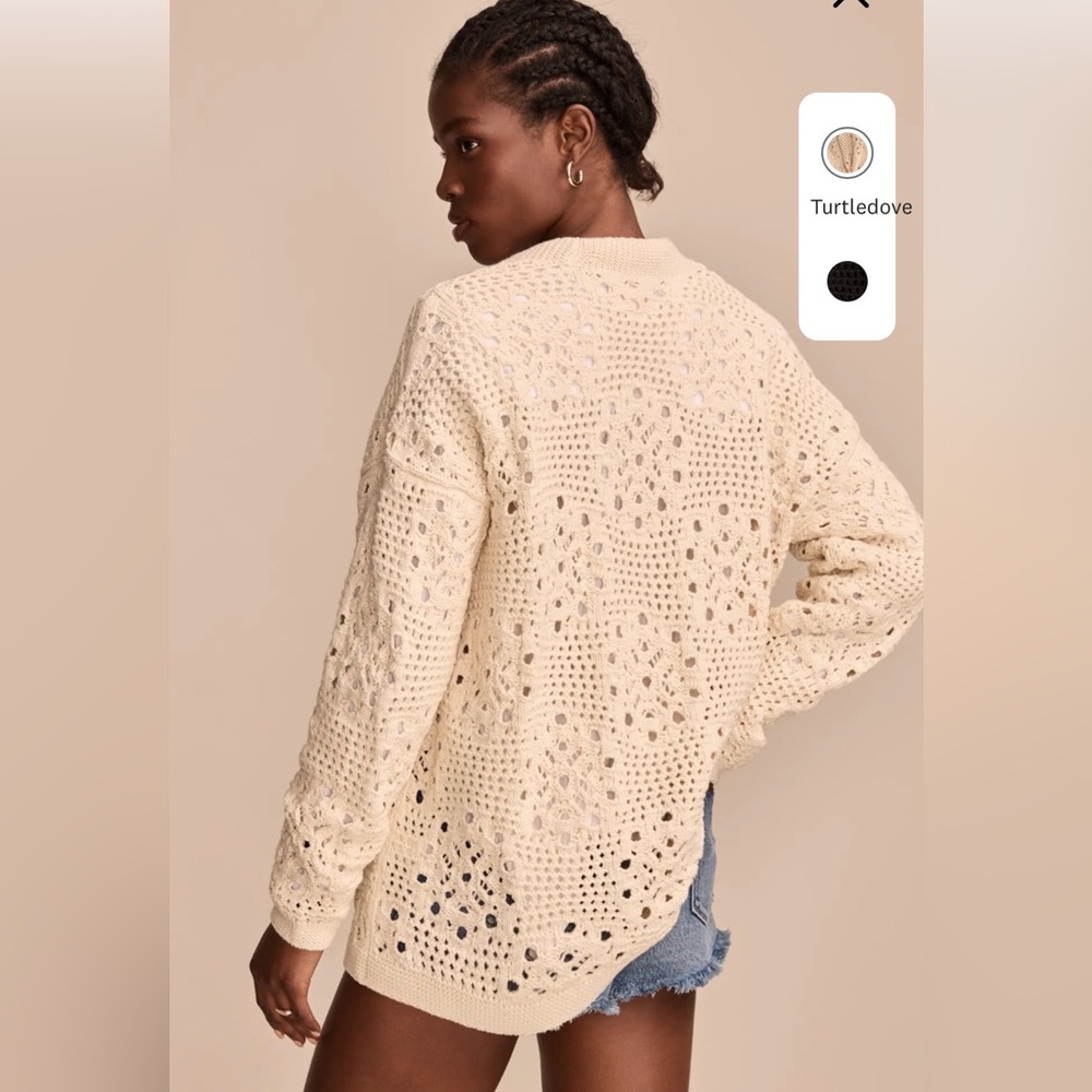 Lucky Brand Mixed Stitch Cardigan - Picture 10 of 10